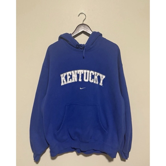 Nike Other - Nike University Of Kentucky Hoodie‎ Blue Mens XL Pullover Center Swoosh Wildcats